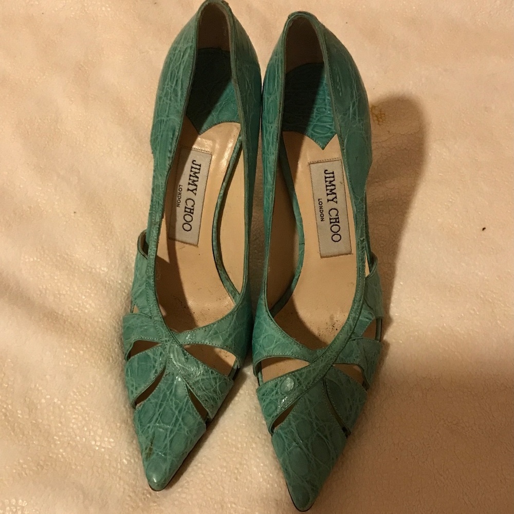 JIMMY CHOO  CROCODILE HEELS